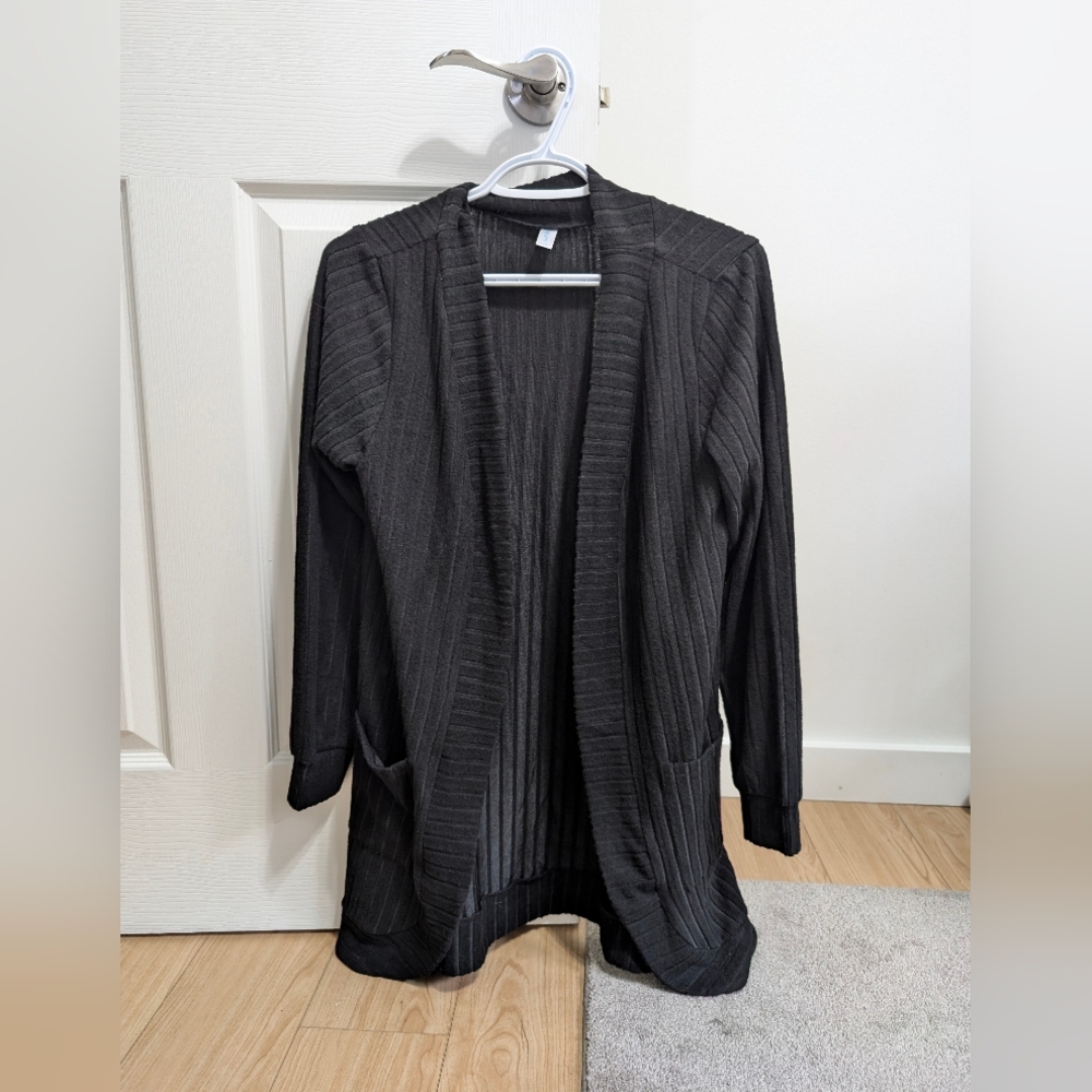 Long Black Cardigan